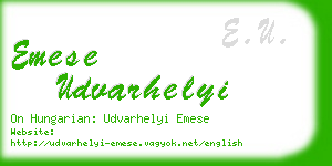 emese udvarhelyi business card